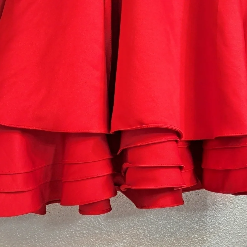 Landy Bridal Red Tier Prom/Bridal/Special Occasion Dress   Size S